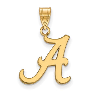 14k Gold LogoArt University of Alabama Letter A Medium Pendant