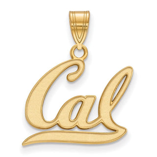 Sterling Silver Gold-plated LogoArt University of California Berkeley Medium Pendant