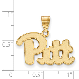 10k Gold LogoArt University of Pittsburgh Medium Pendant