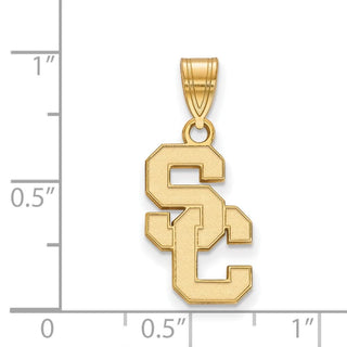 14k Gold LogoArt University of Southern California S-C Medium Pendant