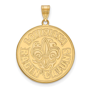 10k Gold LogoArt University of Louisiana at Lafayette Extra Large Pendant