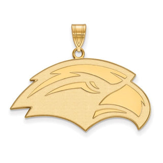10k Gold LogoArt University of Southern Mississippi Eagle Large Pendant