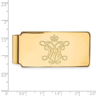 10k Gold LogoArt College of William and Mary Money Clip