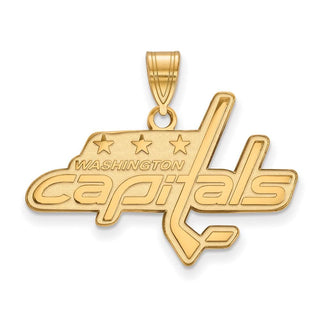 14k Gold NHL LogoArt Washington Capitals Large Pendant