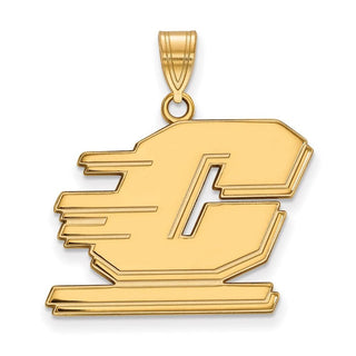 10k Gold LogoArt Central Michigan University Letter C Large Pendant