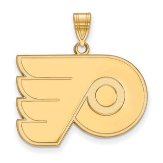 10k Gold NHL LogoArt Philadelphia Flyers Large Pendant