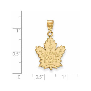 14k Gold NHL LogoArt Toronto Maple Leafs Large Pendant