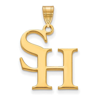 Sterling Silver Gold-plated LogoArt Sam Houston State University Large Pendant