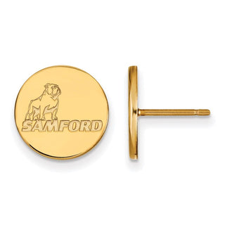 10k Gold LogoArt Samford University Small Post Earrings