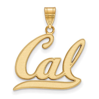 Sterling Silver Gold-plated LogoArt University of California Berkeley Large Pendant