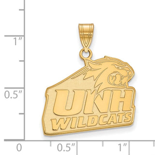 10k Gold LogoArt University of New Hampshire Large Pendant