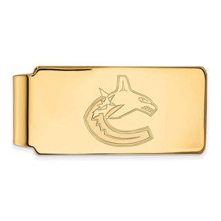 10k Gold NHL LogoArt Vancouver Canucks Money Clip
