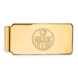 10k Gold NHL LogoArt Edmonton Oilers Money Clip
