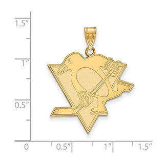 10k Gold LogoArt Pittsburgh Penguins Extra Large Pendant