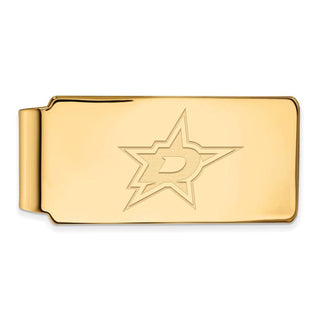 10k Gold NHL LogoArt Dallas Stars Money Clip