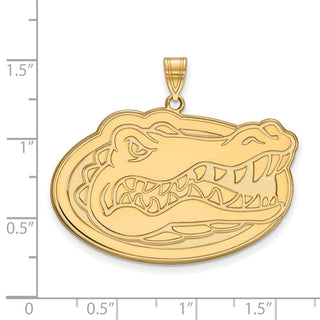 14k Gold LogoArt University of Florida Gator Extra Large Pendant