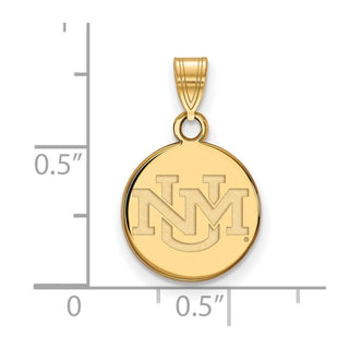 14k Gold LogoArt University of New Mexico Small Pendant