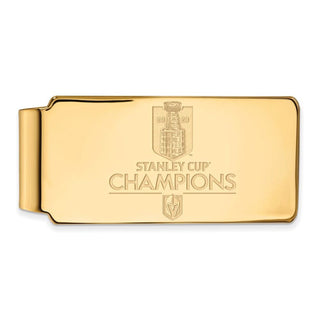Gold Plated Sterling Silver LogoArt 2023 Stanley Cup Champions Vegas Golden Knights Money Clip