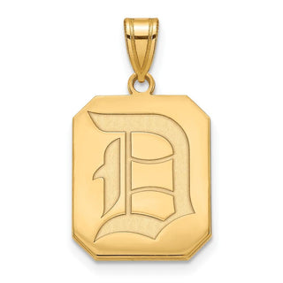 14k Gold LogoArt Duquesne University Letter D Large Pendant