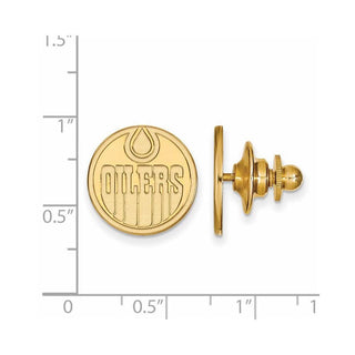14k Gold NHL LogoArt Edmonton Oilers Lapel Pin