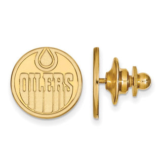 14k Gold NHL LogoArt Edmonton Oilers Lapel Pin