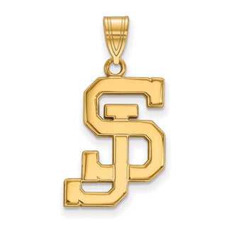 14k Gold LogoArt San Jose State University S-J Large Pendant