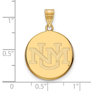 14k Gold LogoArt University of New Mexico Large Pendant