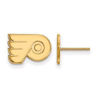 14k Gold NHL LogoArt Philadelphia Flyers Extra Small Post Earrings