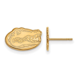 10k Gold LogoArt University of Florida Gator Extra Small Post Earrings