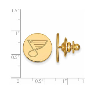14k Gold NHL LogoArt St. Louis Blues Lapel Pin