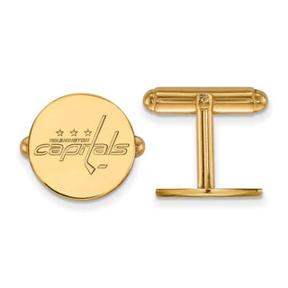 14k Gold NHL LogoArt Washington Capitals Cuff Links