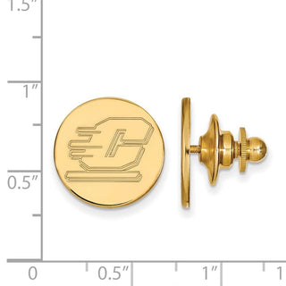 Sterling Silver Gold-plated LogoArt Central Michigan University Letter C Lapel Pin
