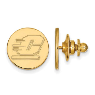 Sterling Silver Gold-plated LogoArt Central Michigan University Letter C Lapel Pin
