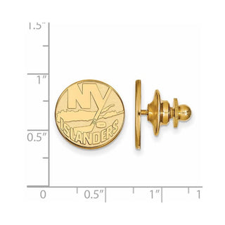 14k Gold NHL LogoArt New York Islanders Lapel Pin