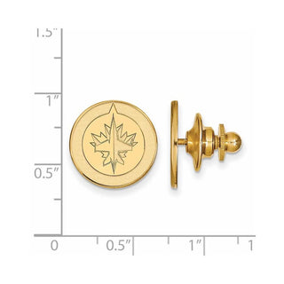 14k Gold NHL LogoArt Winnipeg Jets Lapel Pin