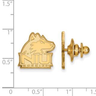 14k Gold LogoArt Northern Illinois University N-I-U Huskies Lapel Pin