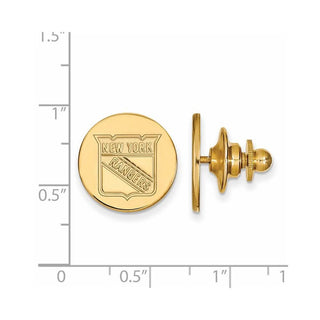 14k Gold NHL LogoArt New York Rangers Lapel Pin