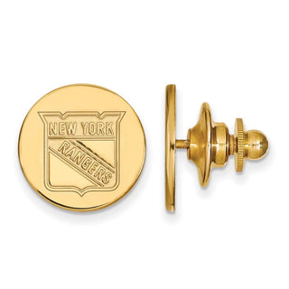 14k Gold NHL LogoArt New York Rangers Lapel Pin