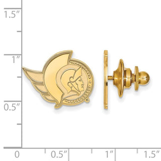 14k Gold NHL LogoArt Ottawa Senators Lapel Pin