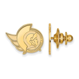 14k Gold NHL LogoArt Ottawa Senators Lapel Pin
