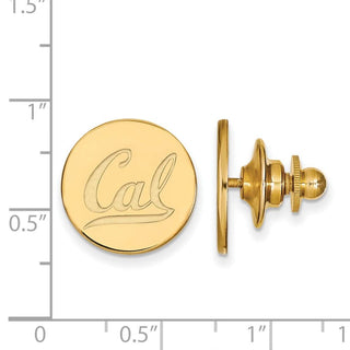 Sterling Silver Gold-plated LogoArt University of California Berkeley Lapel Pin