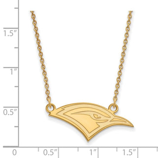 10k Gold LogoArt University of Tennessee at Chattanooga Mockingbird Small Pendant 18 inch Necklace