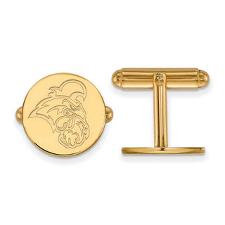 Sterling Silver Gold-plated LogoArt Coastal Carolina University Chanticleer Cuff Links
