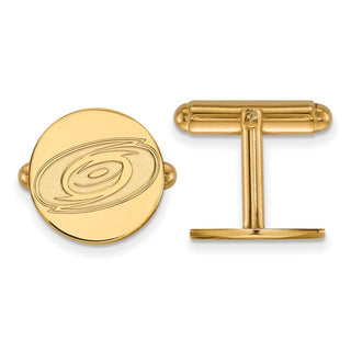 14k Gold NHL LogoArt Carolina Hurricanes Cuff Links
