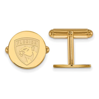 14k Gold NHL LogoArt Florida Panthers Cuff Links