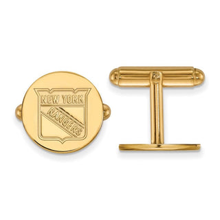14k Gold NHL LogoArt New York Rangers Cuff Links