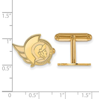 14k Gold NHL LogoArt Ottawa Senators Cuff Links