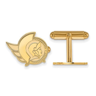 14k Gold NHL LogoArt Ottawa Senators Cuff Links