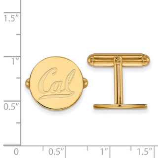 Sterling Silver Gold-plated LogoArt University of California Berkeley Cuff Links