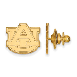 Sterling Silver Gold-plated LogoArt Auburn University Lapel Pin